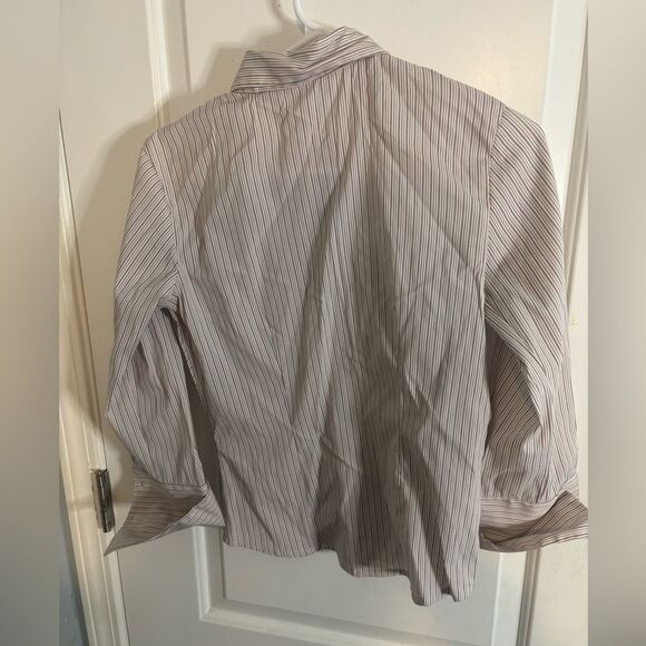 Langenis Striped Long Sleeve blouse size xs EUC VINTAGE - Picture 5 of 5